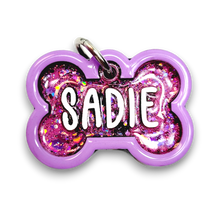 Load image into Gallery viewer, Lavender Tag with Bubblegum Fill
