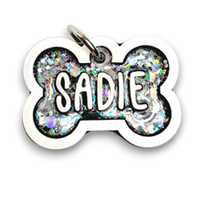 Load image into Gallery viewer, White Tag with Diamond Fill
