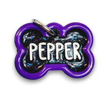 Load image into Gallery viewer, Purple Tag with Onyx Fill
