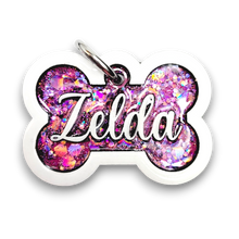 Load image into Gallery viewer, White Tag with Bubblegum Fill
