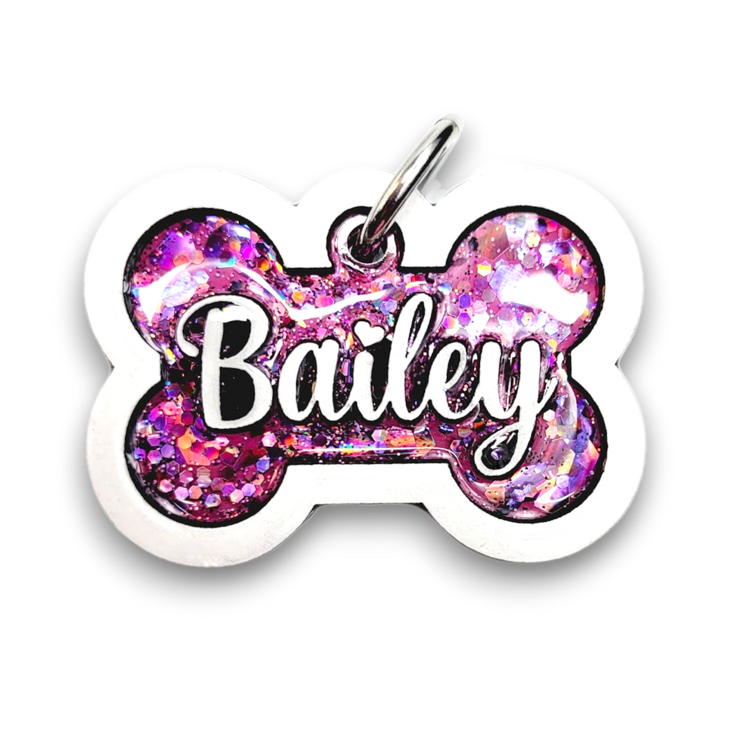 White Tag with Bubblegum Fill