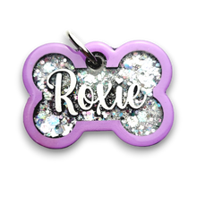 Load image into Gallery viewer, Lavender Tag with Diamond Fill
