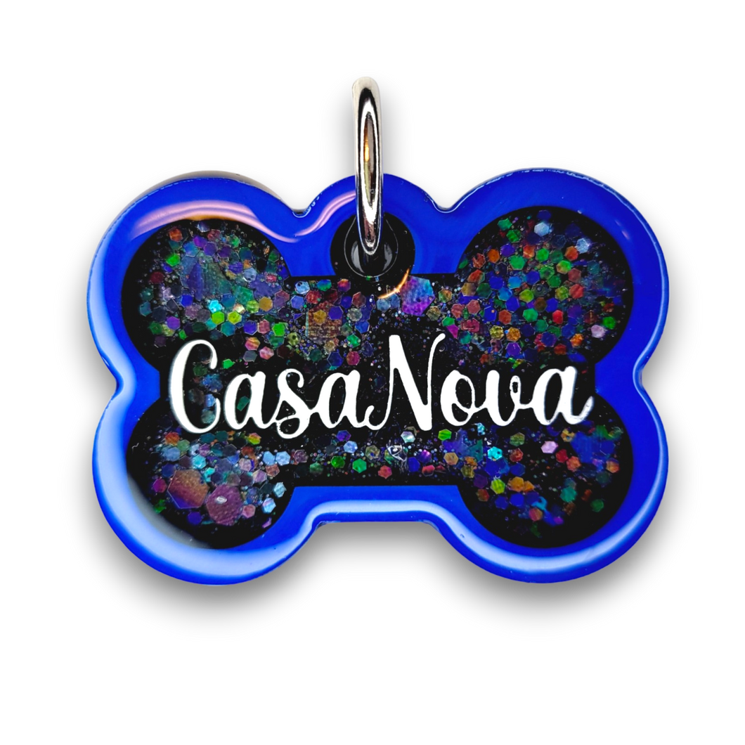 Royal Blue Tag with Onyx Fill