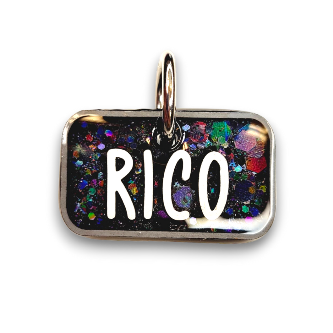 Gray Tag with Onyx Fill