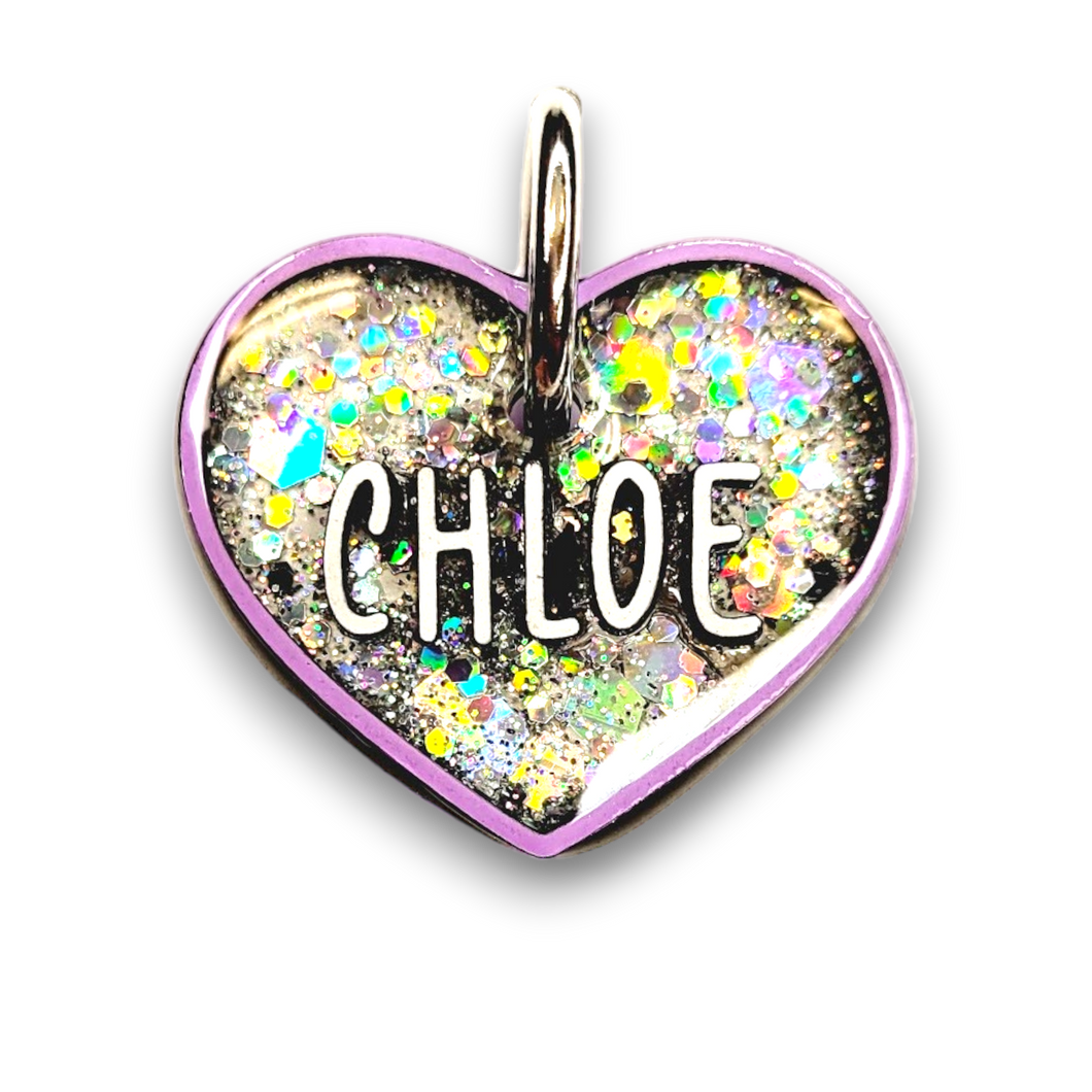 Lavender Tag with Diamond Fill