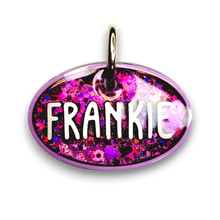 Load image into Gallery viewer, Lavender Tag with Candy Magenta Fill
