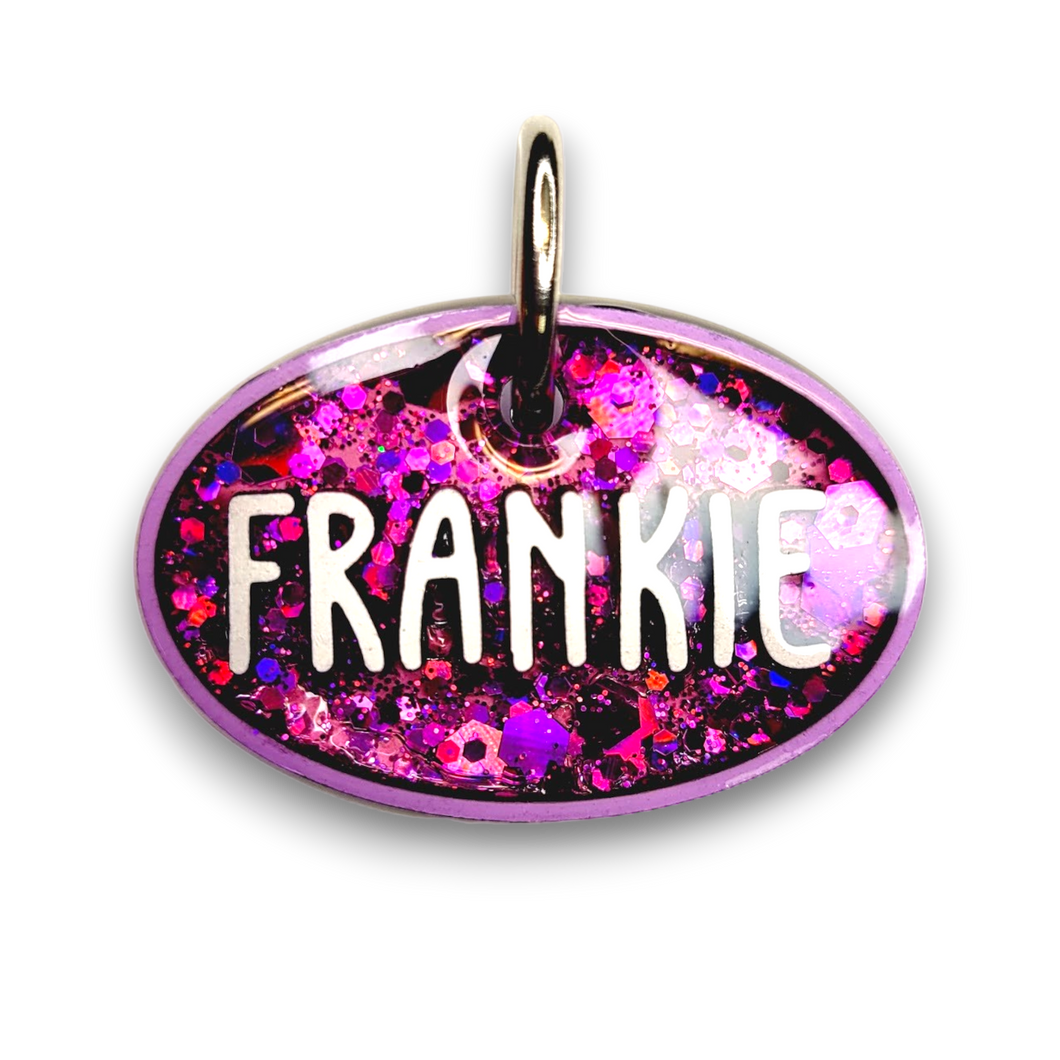 Lavender Tag with Candy Magenta Fill