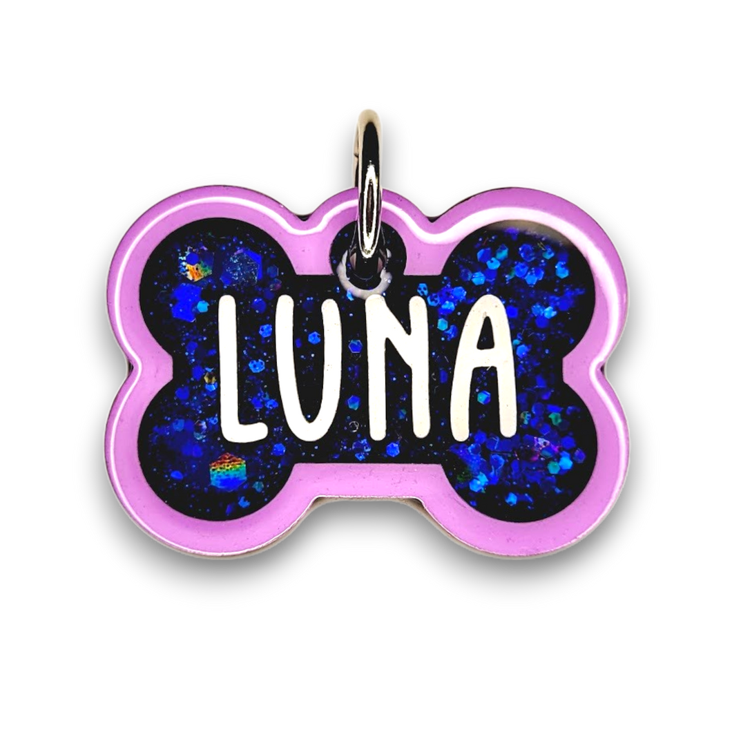 Lavender Tag with Royal Blue Fill