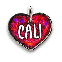 Load image into Gallery viewer, Black Tag with Hot Pink Fill
