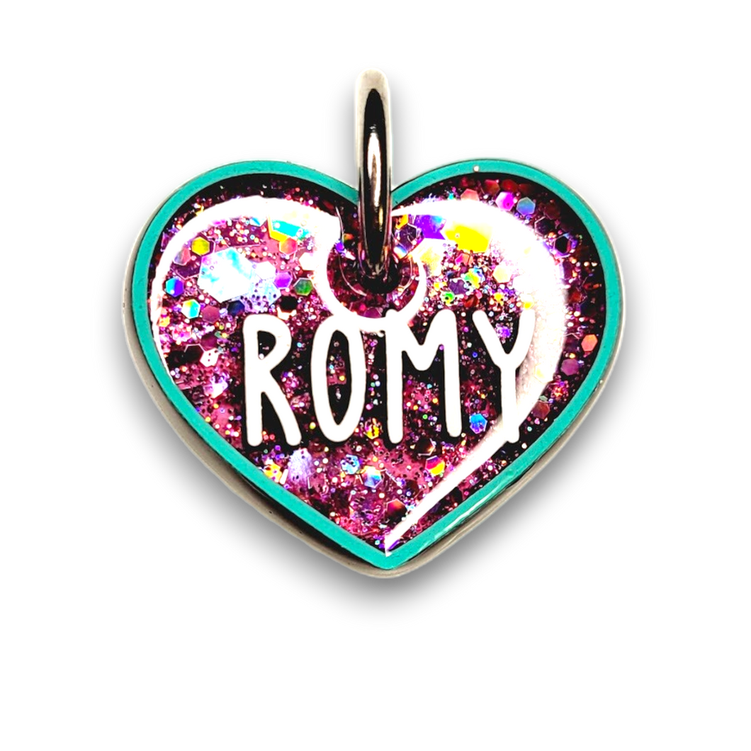 Sea Green Tag with Bubblegum Fill