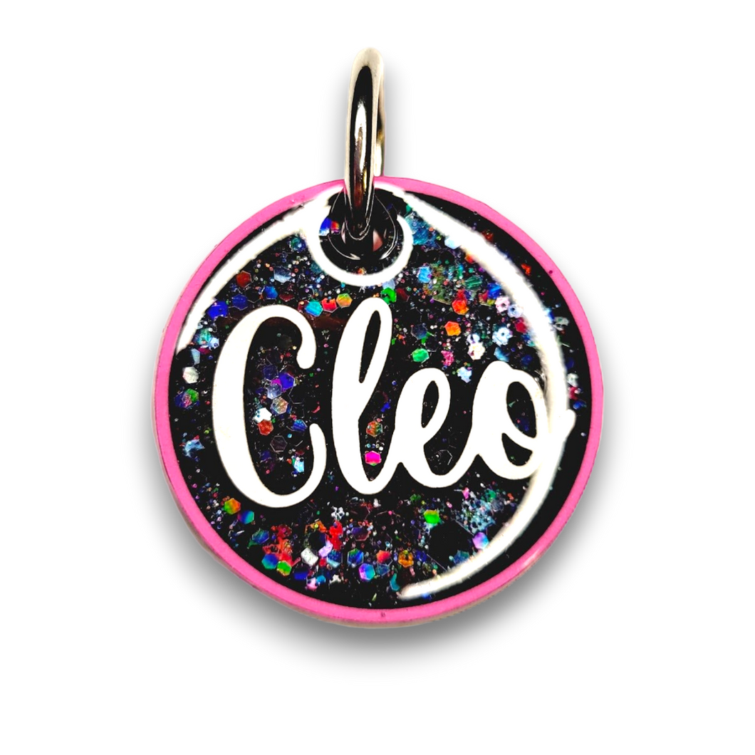 Pink Tag with Onyx Fill