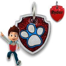 Load image into Gallery viewer, Poppin Premium - Ryder - Paw Patrol Tag (Engraving Included)
