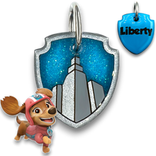Load image into Gallery viewer, Poppin Premium - Liberty - Paw Patrol Tag (Engraving Included)
