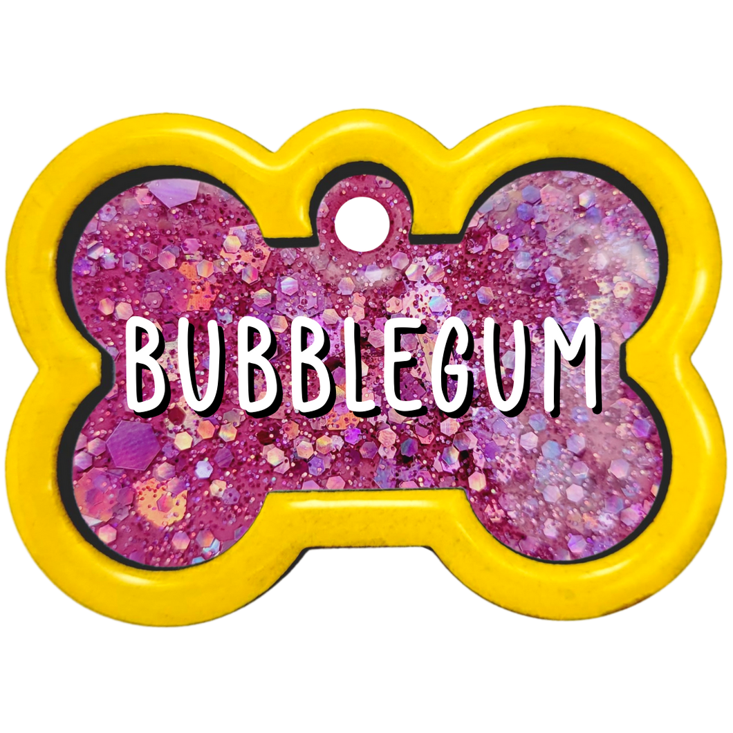 Yellow Tag with Bubblegum Fill