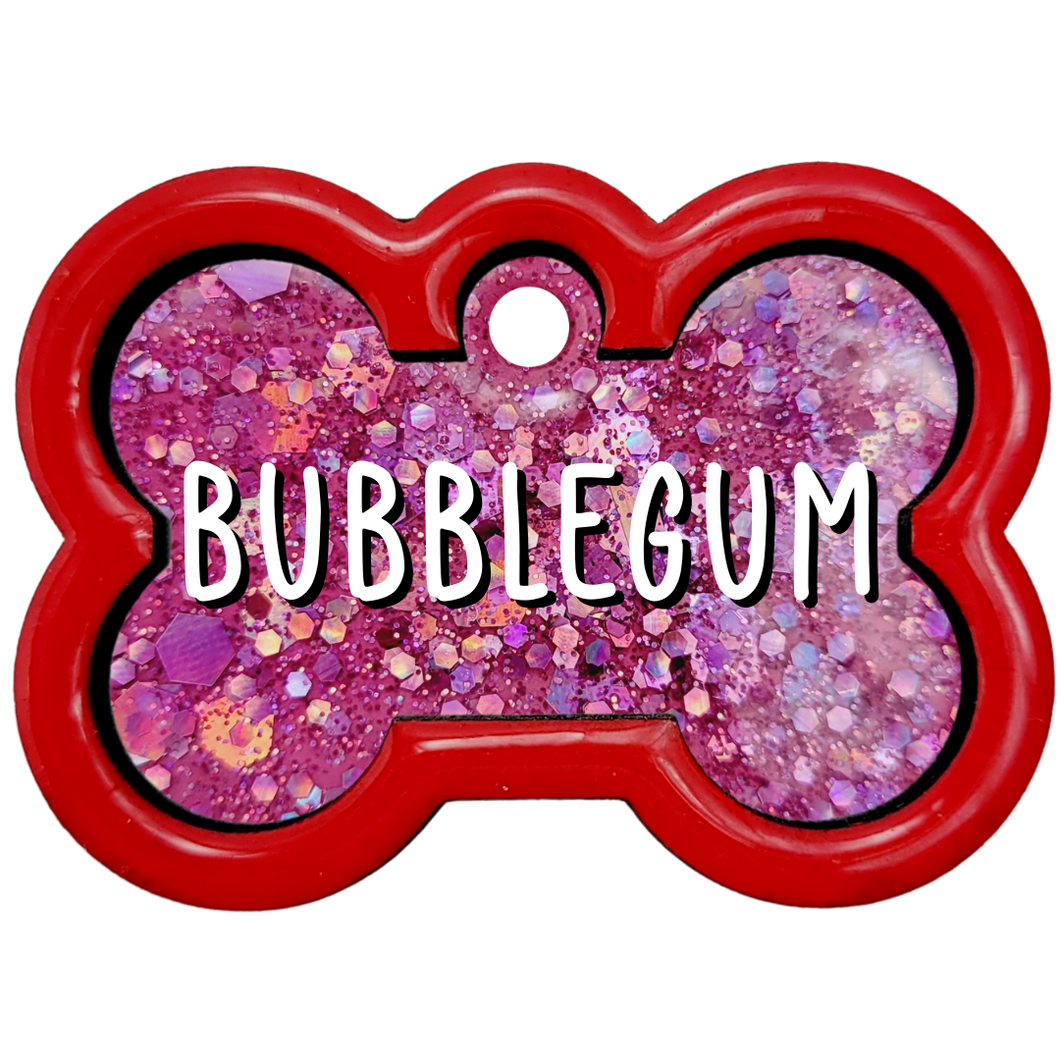 Red Tag with Bubblegum Fill