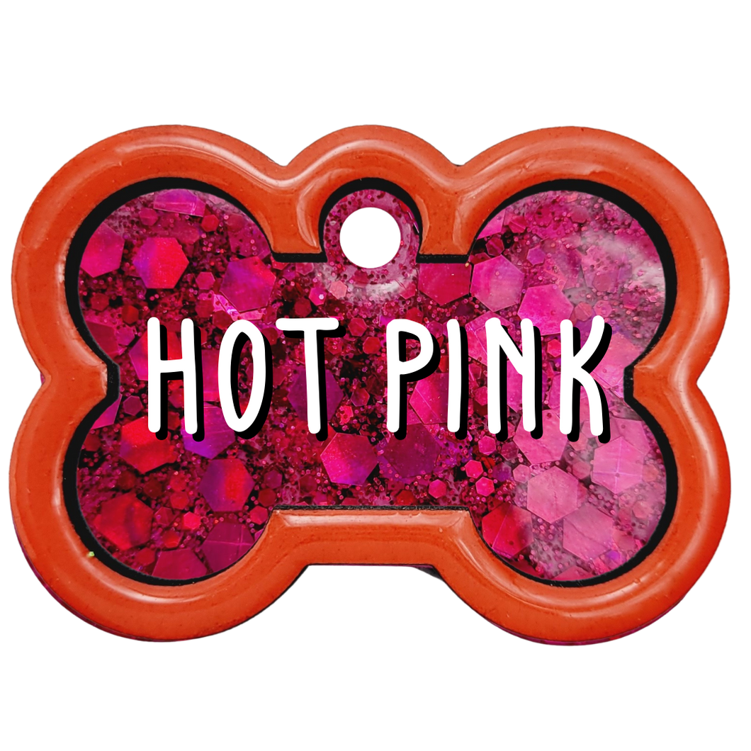 Orange Tag with Hot Pink Fill