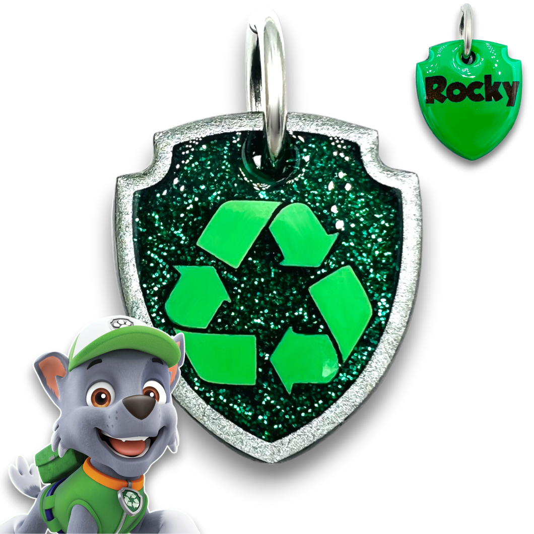 Poppin Premium - Rocky - Paw Patrol Tag (Engraving Included)