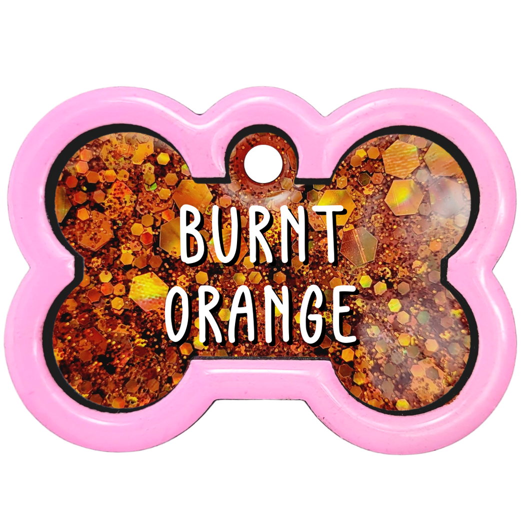 Light Pink Tag with Burnt Orange Fill