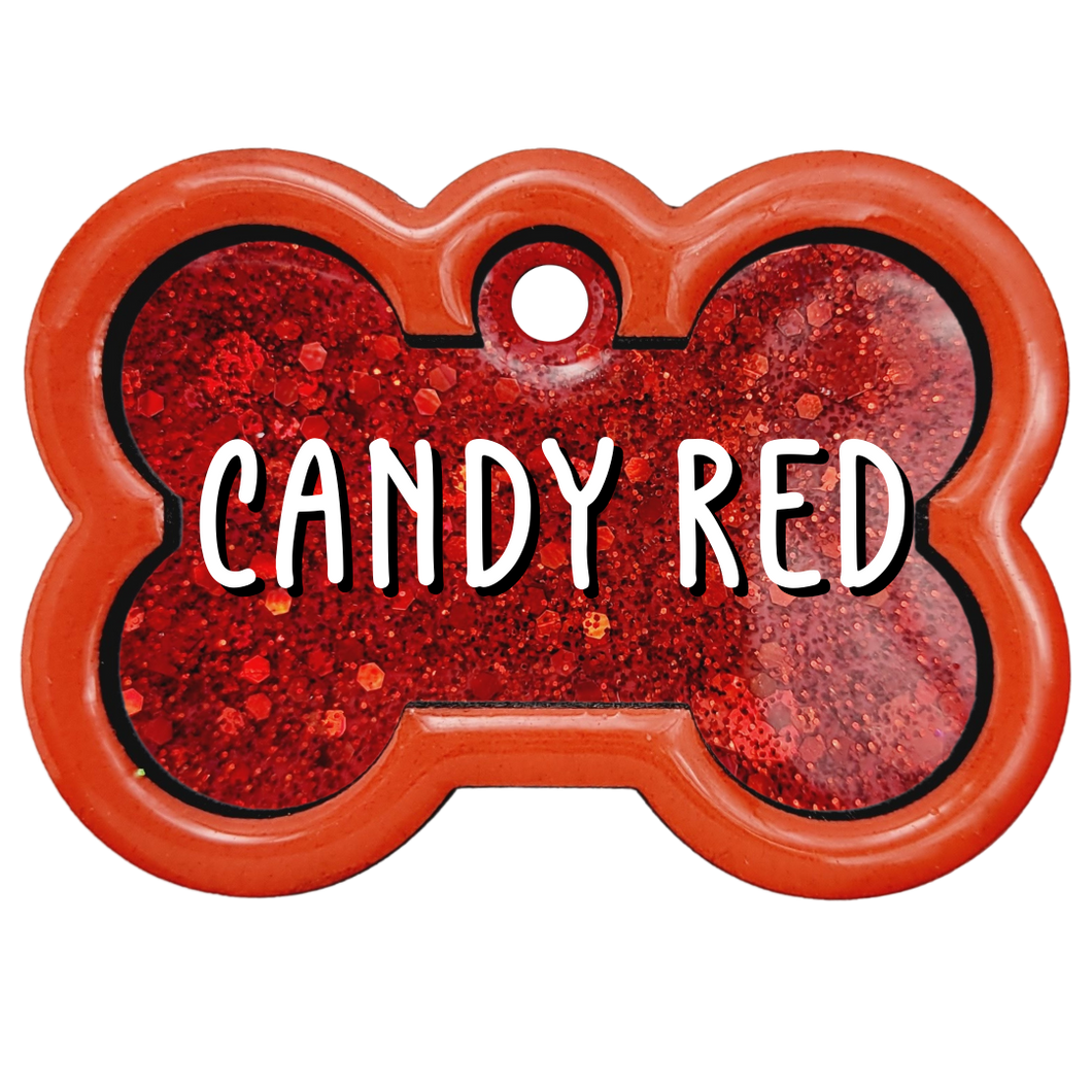 Orange Tag with Candy Red Fill