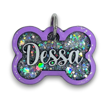 Load image into Gallery viewer, Lavender Tag with Diamond Fill
