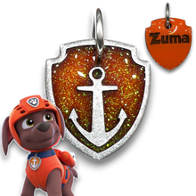 Load image into Gallery viewer, Poppin Premium - Zuma - Paw Patrol Tag (Engraving Included)
