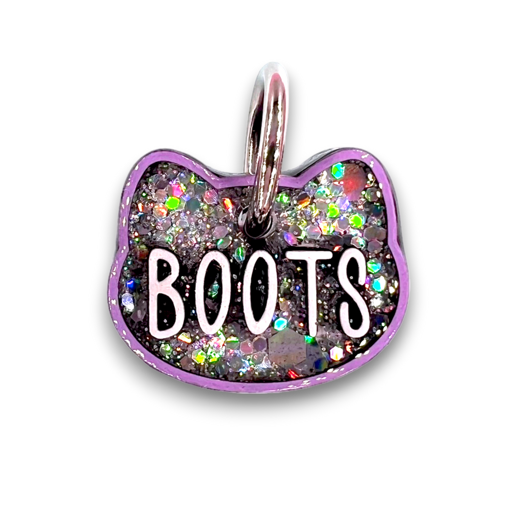 Lavender Tag with Diamond Fill