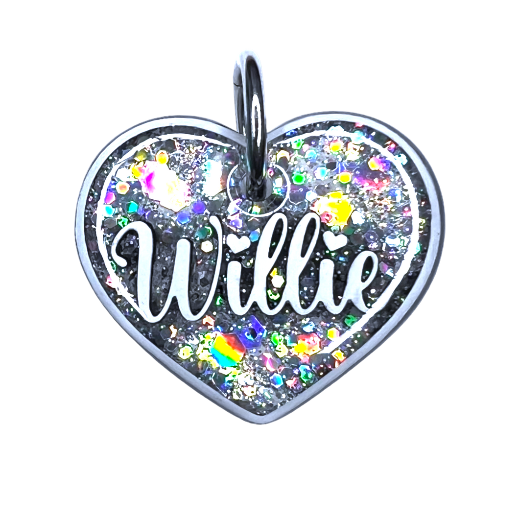 White Tag with Diamond Fill