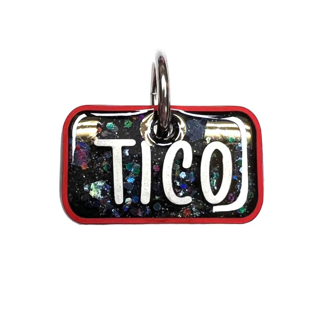 Red Tag with Onyx Fill