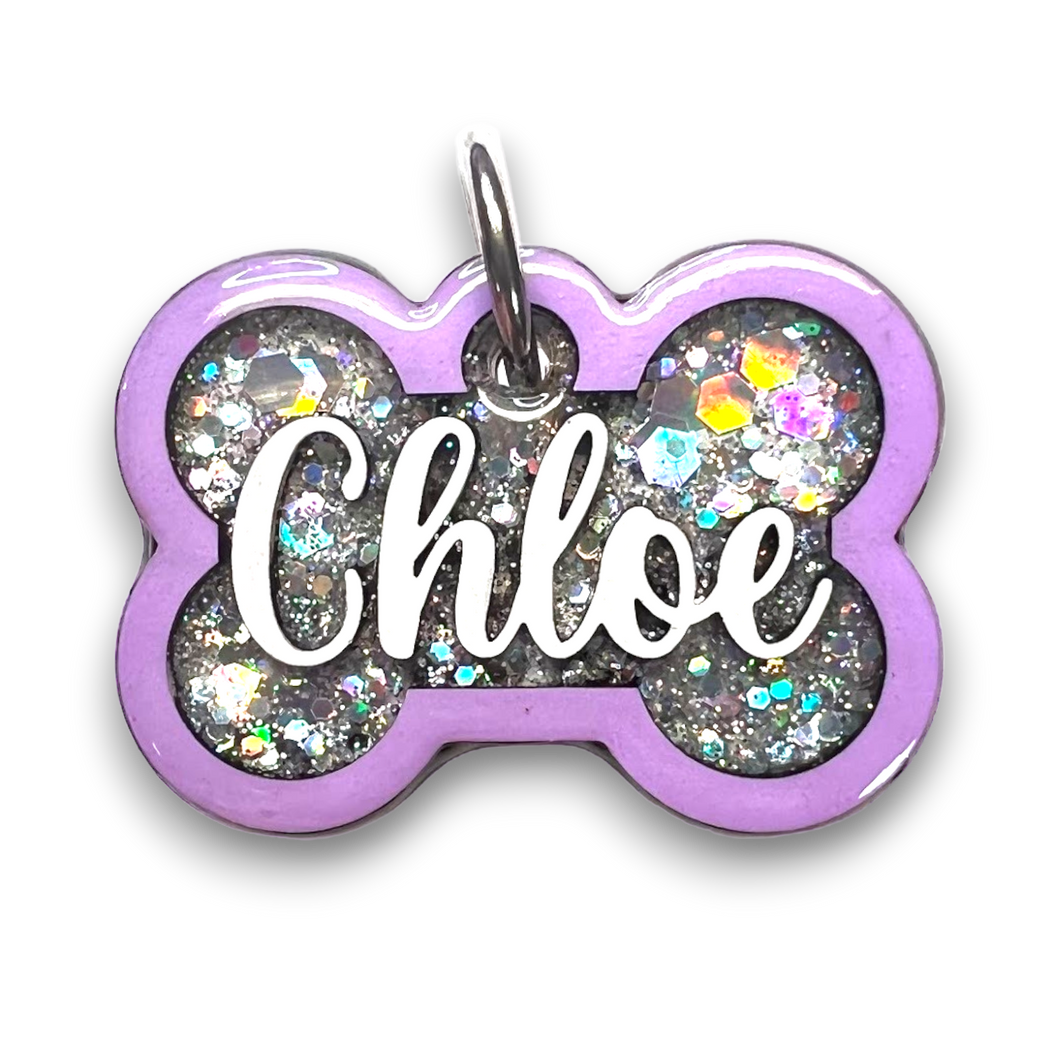 Lavender Tag with Diamond Fill