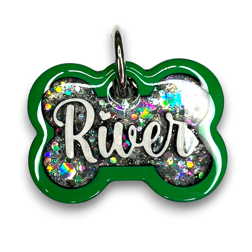 Green Tag with Diamond Fill
