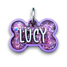 Load image into Gallery viewer, Lavender Tag with Bubblegum Fill
