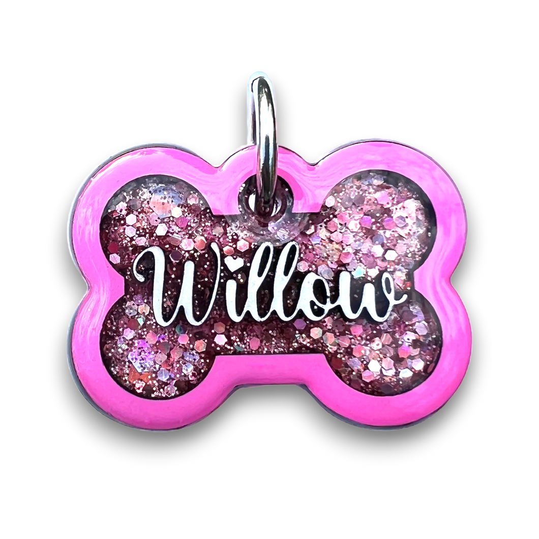 Pink Tag with Cotton Candy Fill