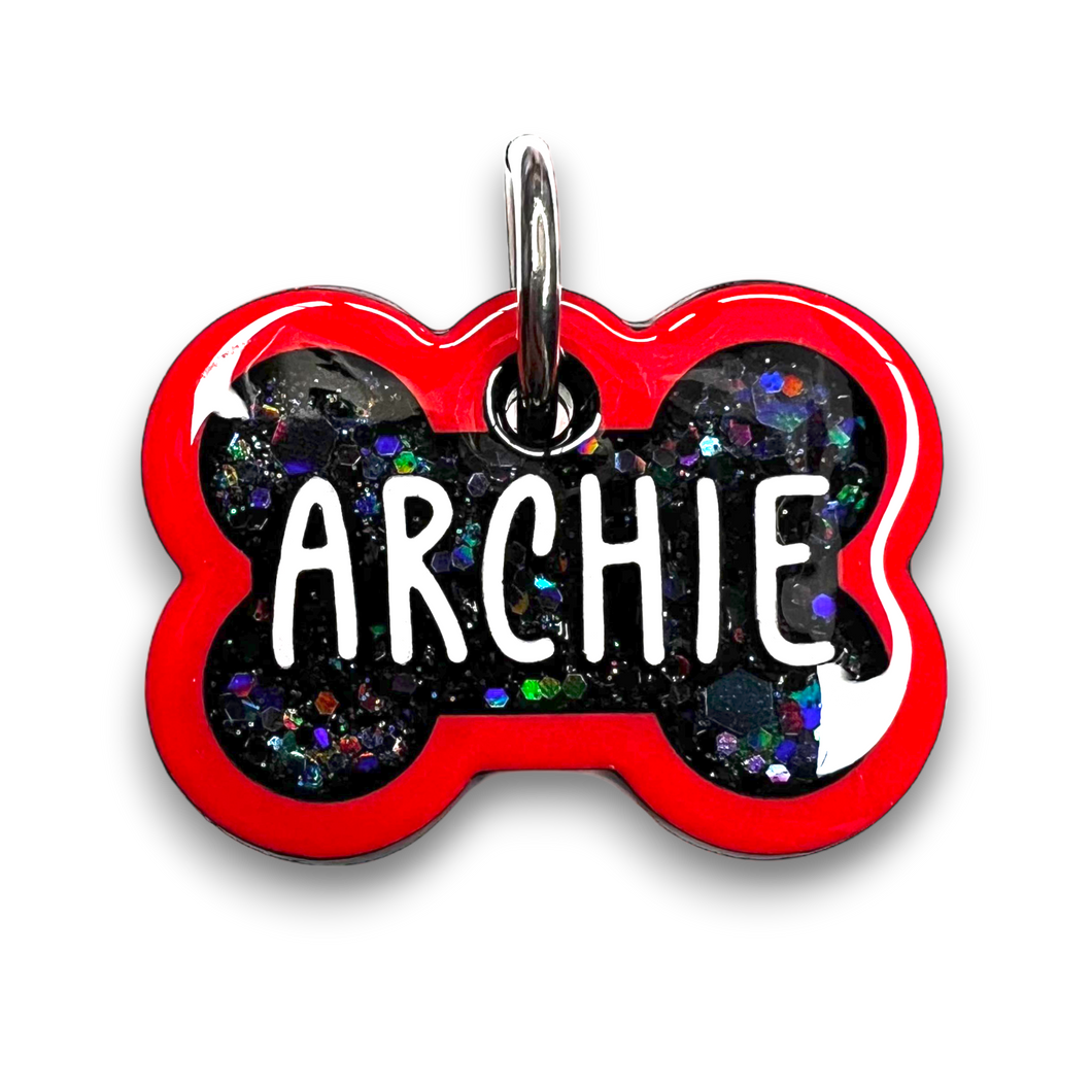 Red Tag with Onyx Fill