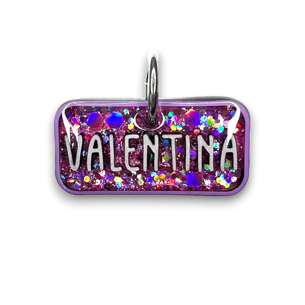 Lavender Tag with Bubblegum Fill
