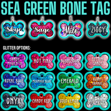 Load image into Gallery viewer, Sea Green Bone Tag
