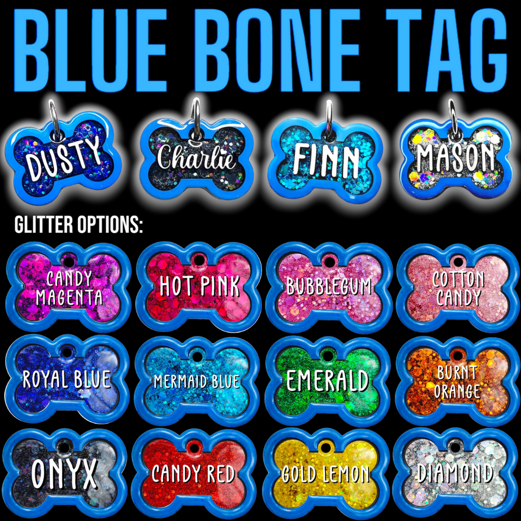 Blue Bone Tag
