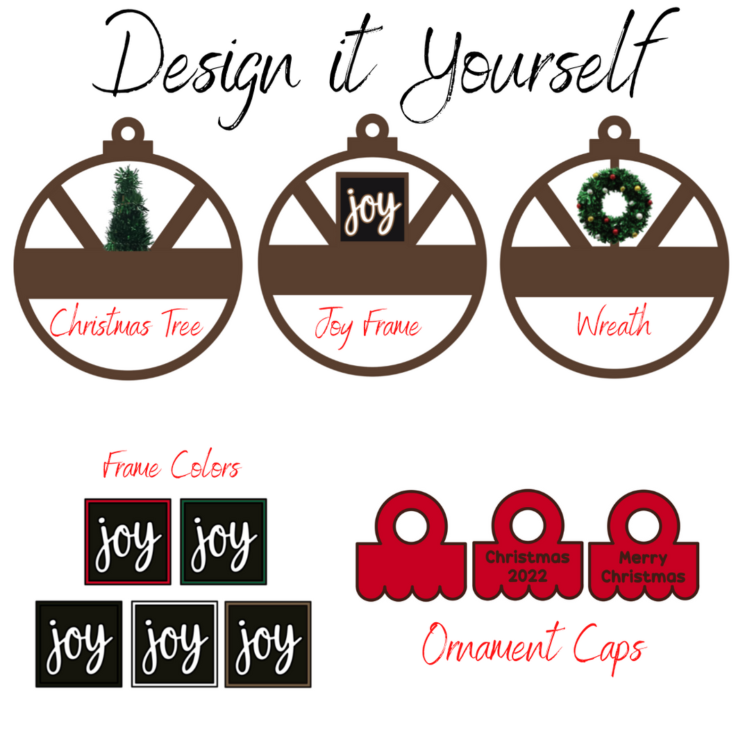 Design It Yourself - Mantel With Stockings Family Christmas Ornament